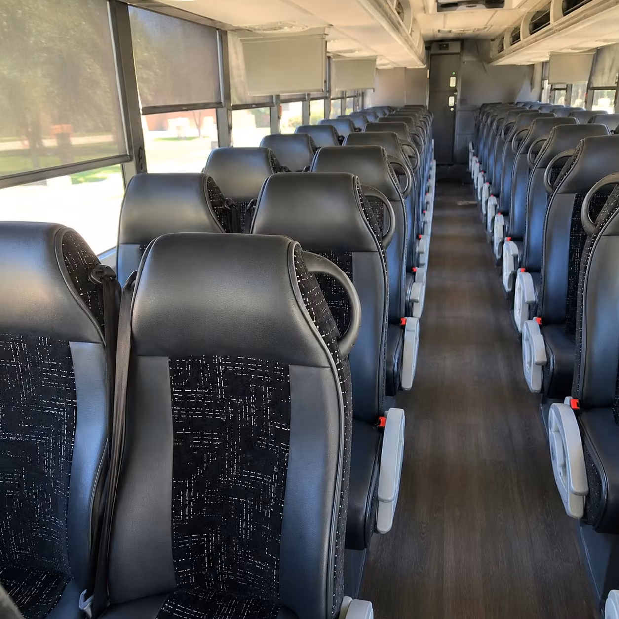 56 passenger charter bus interior